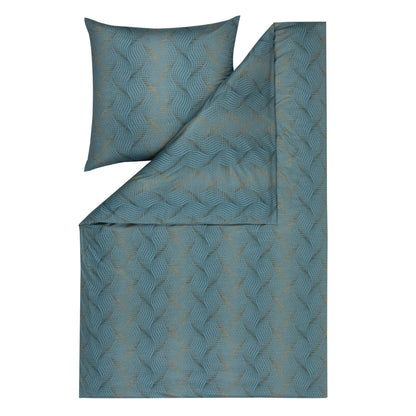 Estella Interlock Jersey Bettwäsche Ruben 6935-050 petrol 135x200