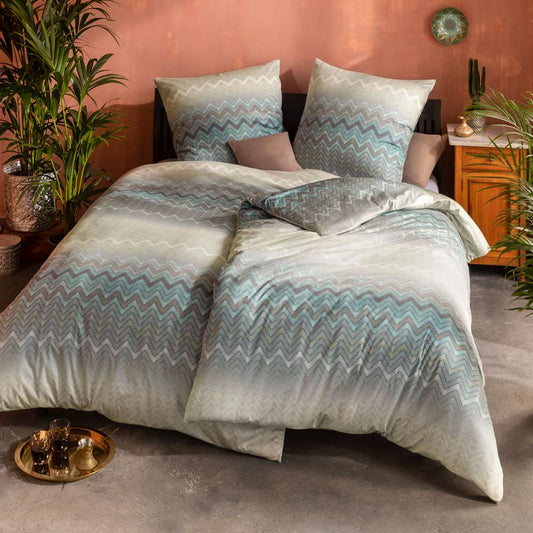 Estella Interlock Jersey Bettwäsche Luna 6949-530 grün 155x220