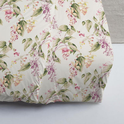 Estella Interlock Jersey Bettwäsche 6952-985 Blumen Blätter 135x200