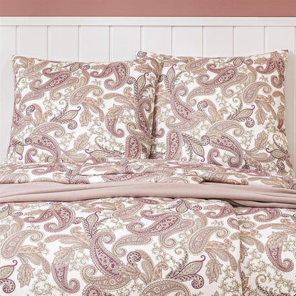 Estella Interlock Jersey Bettwäsche 6955-290 Paisley Koralle 135x200