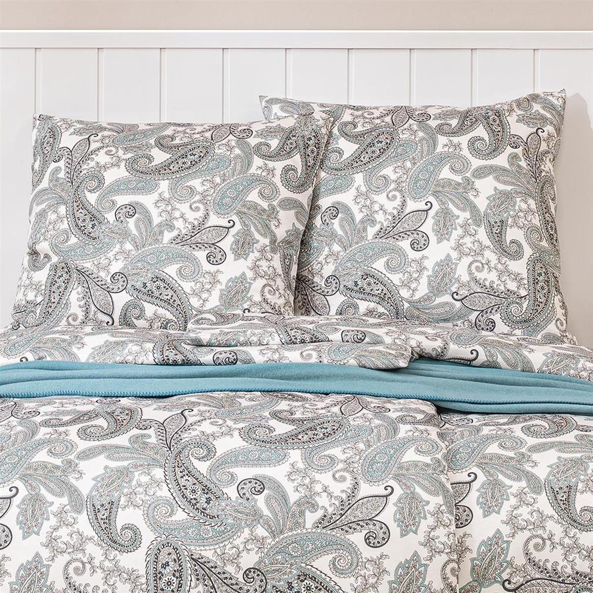 Estella Interlock Jersey Bettwäsche 6955-520 Paisley Mint 135x200