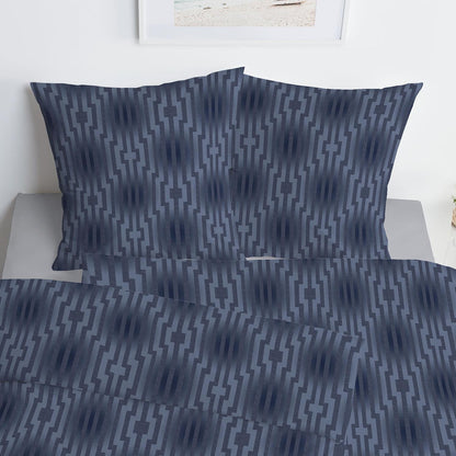 Estella Interlock Jersey Bettwäsche Levian 6970-655 Navy Blau 135x200