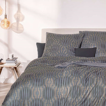 Estella Interlock Jersey Bettwäsche Levian 6970-800 Kiesel 135x200