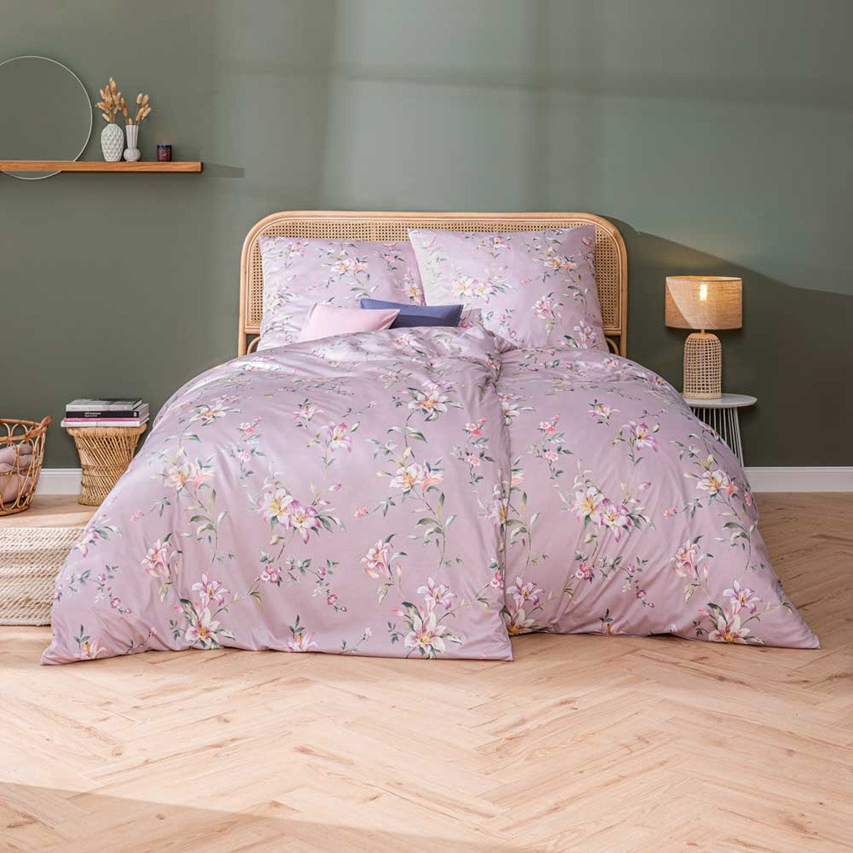 Estella Interlock Jersey Bettwäsche Lilian 6972-480 altrosa 135x200
