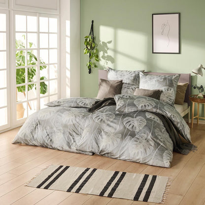 Estella Interlock Jersey Bettwäsche Delicia 6975-200 Blätter 135x200