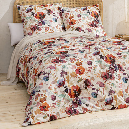 Estella Interlock Jersey Bettwäsche Sanna 6994-985 Blume Creme 135x200