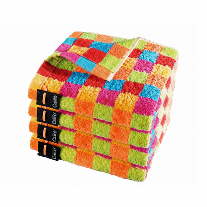 4 Stück Cawö Life Style Handtücher 7017-25 kariert muilticolor 50x100