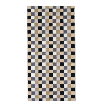 4 Stück Cawö Life Style Handtücher 7047-37 kariert kiesel 50x100