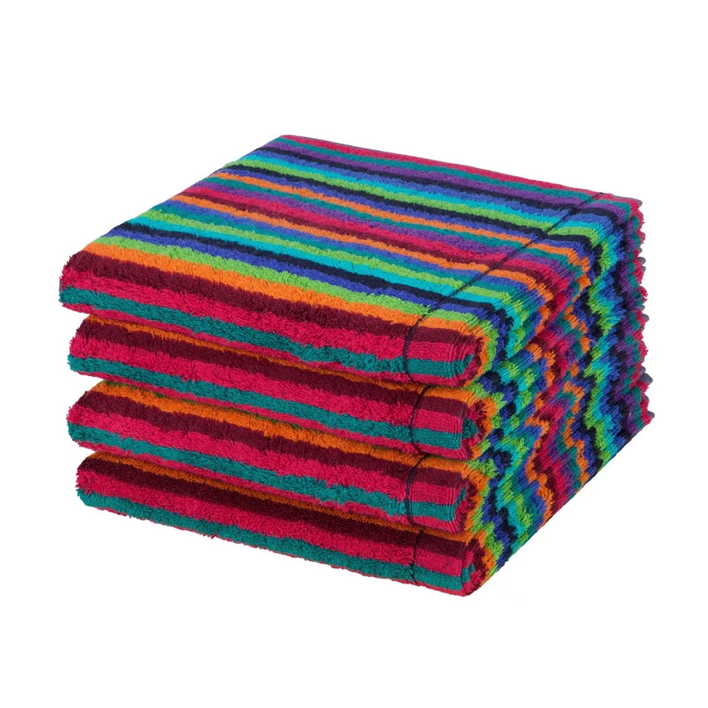 4 Stück Cawö Life Style Handtücher 7048-84 Streifen multicolor 50x100