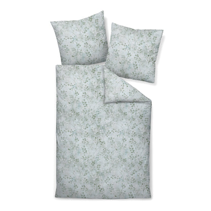 Janine Soft Cotton Bettwäsche Cortina 71003-7 Salbei Blätter 135x200