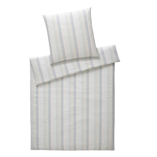 Bettwäsche Elegante gewebter Seersucker Dueodde 7115-2 blau135x200