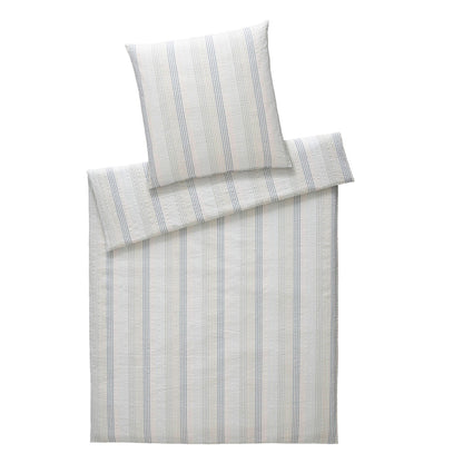 Bettwäsche Elegante gewebter Seersucker Dueodde 7115-2 blau135x200