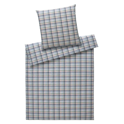 Bettwäsche Elegante Seersucker Gudhjem 7116-2 rauchblau 135x200