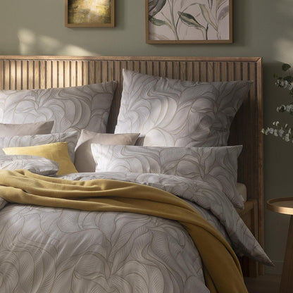 Estella Mako Satin Bettwäsche Hilda 7700-820 silber 135x200