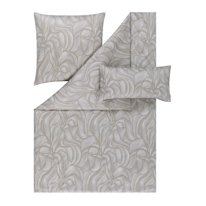 Estella Mako Satin Bettwäsche Hilda 7700-820 silber 135x200