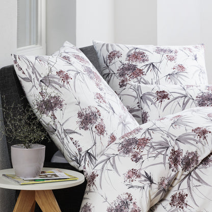 Janine Flanell Bettwäsche Chinchilla S 78066-05 Blumen Gräser 135x200
