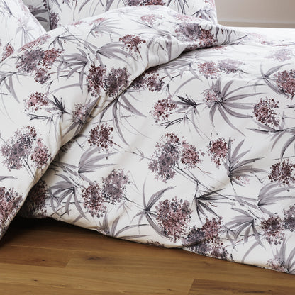 Janine Flanell Bettwäsche Chinchilla S 78066-05 Blumen Gräser 135x200