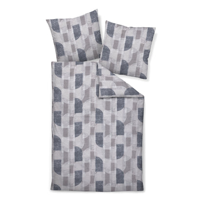 Janine Flanell Bettwäsche Chinchilla S 78070-08 Anthrazit 135x200