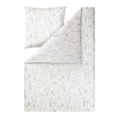 Estella Mako Satin Bettwäsche Celeste 7961-230 natur floral 135x200
