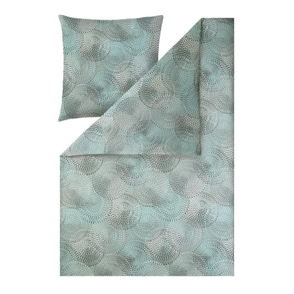 Estella Mako Satin Bettwäsche Orion 7969-614 Kreise eisblau