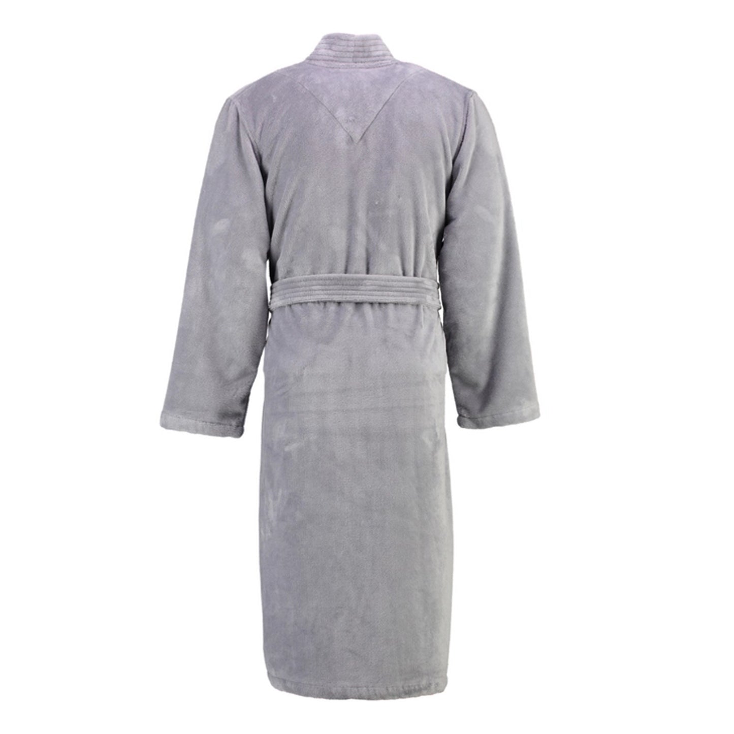 Cawö Home Herren Bademantel Kimono 800-73 graphit Unifarben