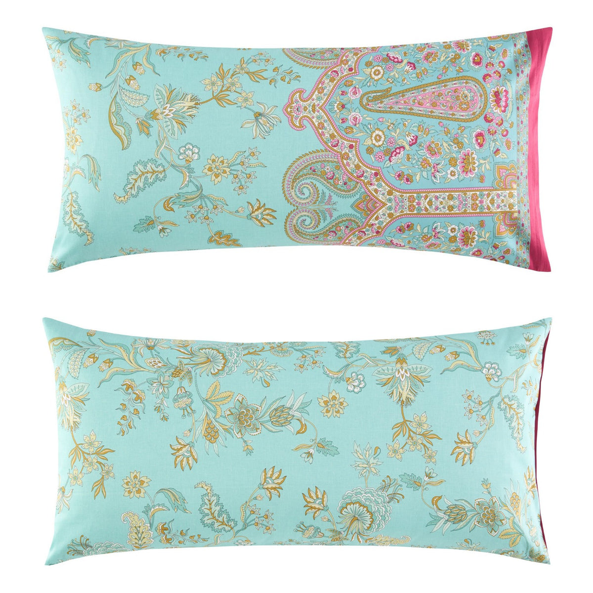 Kissenbezug Mako Satin Indian Roses 40 x 80 cm