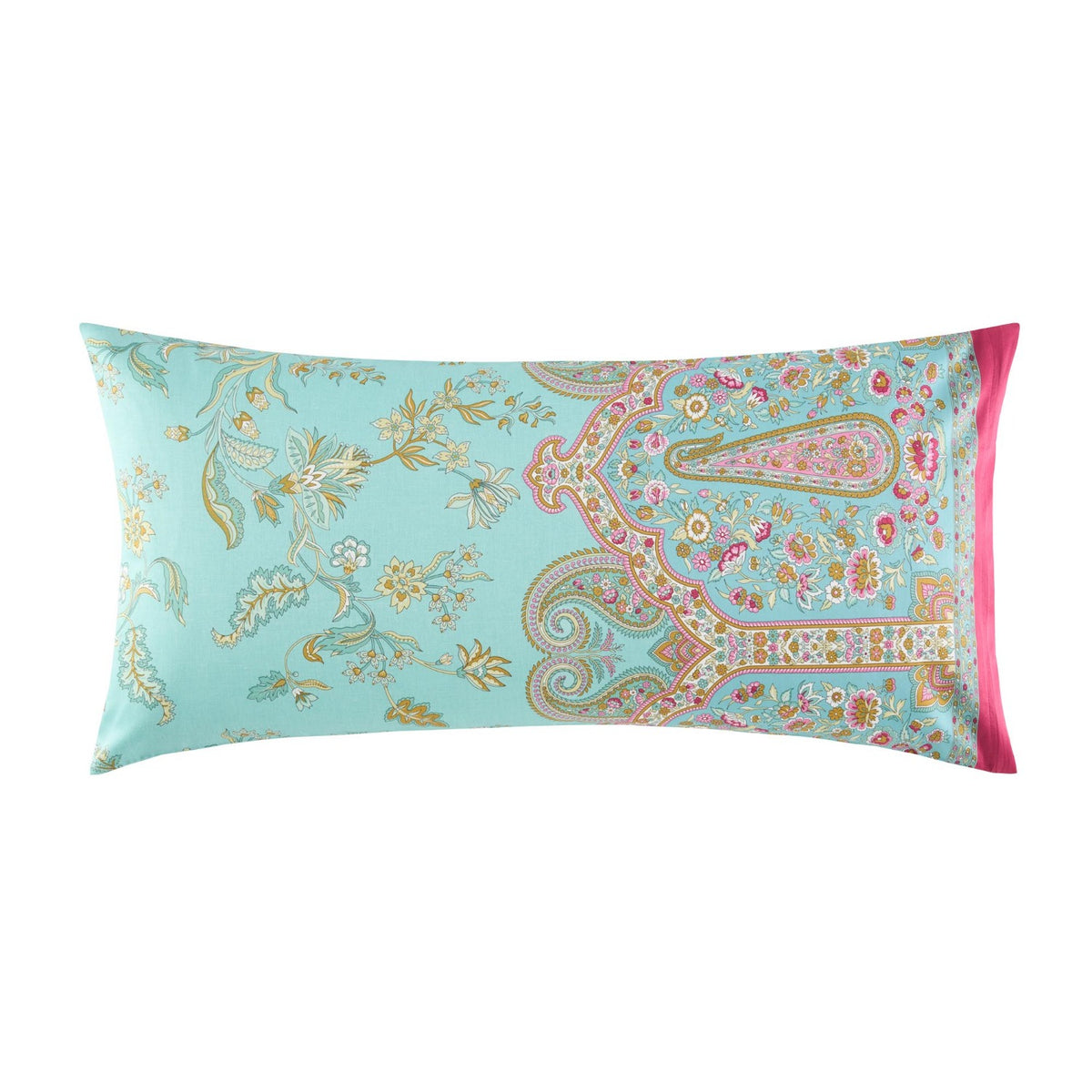 Kissenbezug Mako Satin Indian Roses 40 x 80 cm