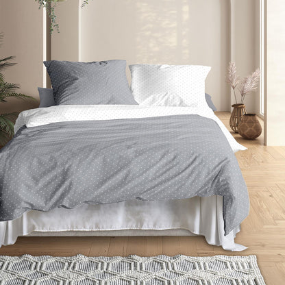 Irisette Mako Satin Bettwäsche Jessica 8256-11 Anker Silber 135x200