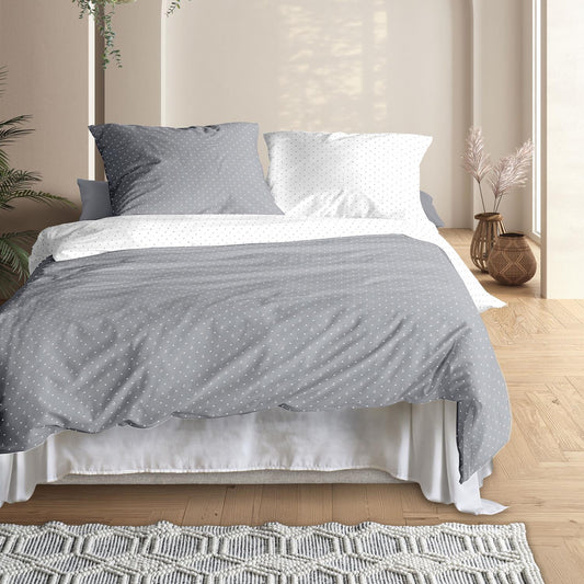 Irisette Mako Satin Bettwäsche Jessica 8256-11 Anker Silber 135x200
