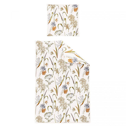 Bettwäsche Irisette Biber Koala 8425-90 natur grün Gräser 135x200