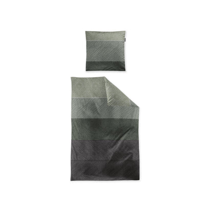 Bettwäsche Irisette Biber Koala 8430-30 Grün Anthrazit Sand 135x200