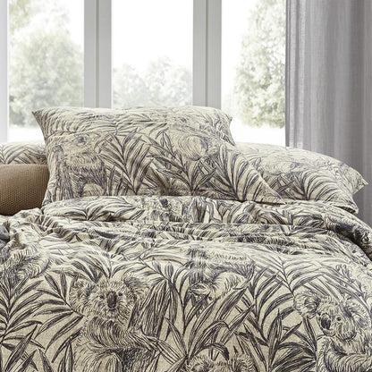 Irisette Flanell Bettwäsche Alpaka 8467-11 Koala Bambus Natur 135x200