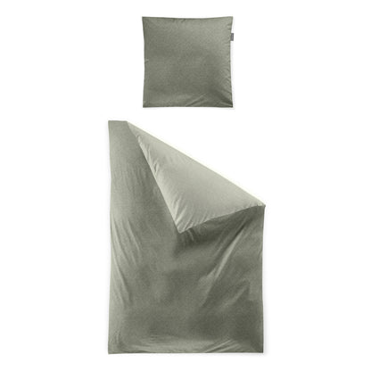 Irisette Biber Bettwäsche Meran 8487-30 Unifarben grün 135x200