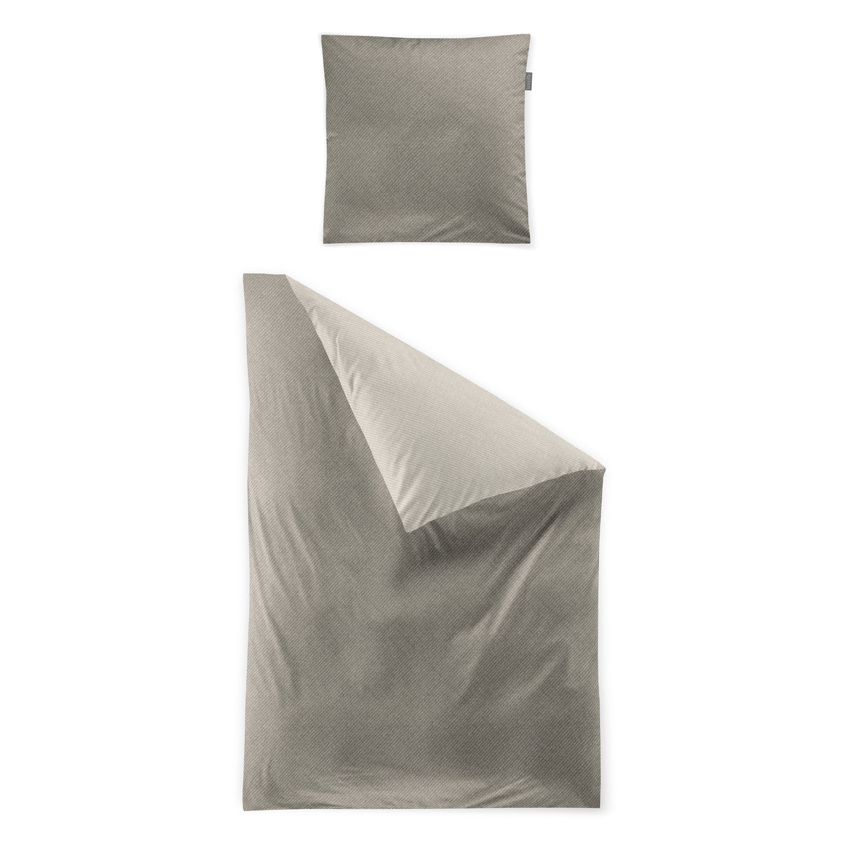 Irisette Biber Bettwäsche Meran 8487-80 Unifarben natur 135x200