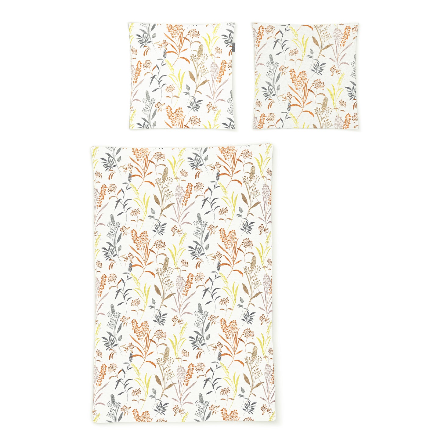 Irisette Seersucker Bettwäsche Easy 8510-50 Gräser gelb orange 135x200