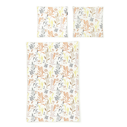 Irisette Seersucker Bettwäsche Easy 8510-50 Gräser gelb orange 135x200