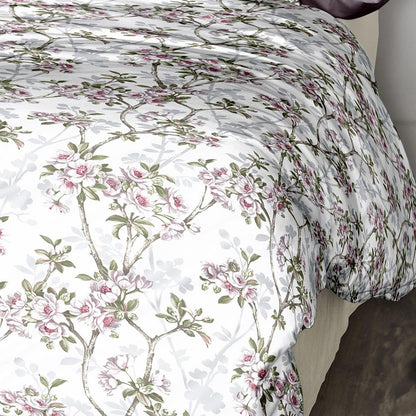 Irisette Mako Satin Bettwäsche Tokio 8537-10 Kirschblumen Rosa 135x200