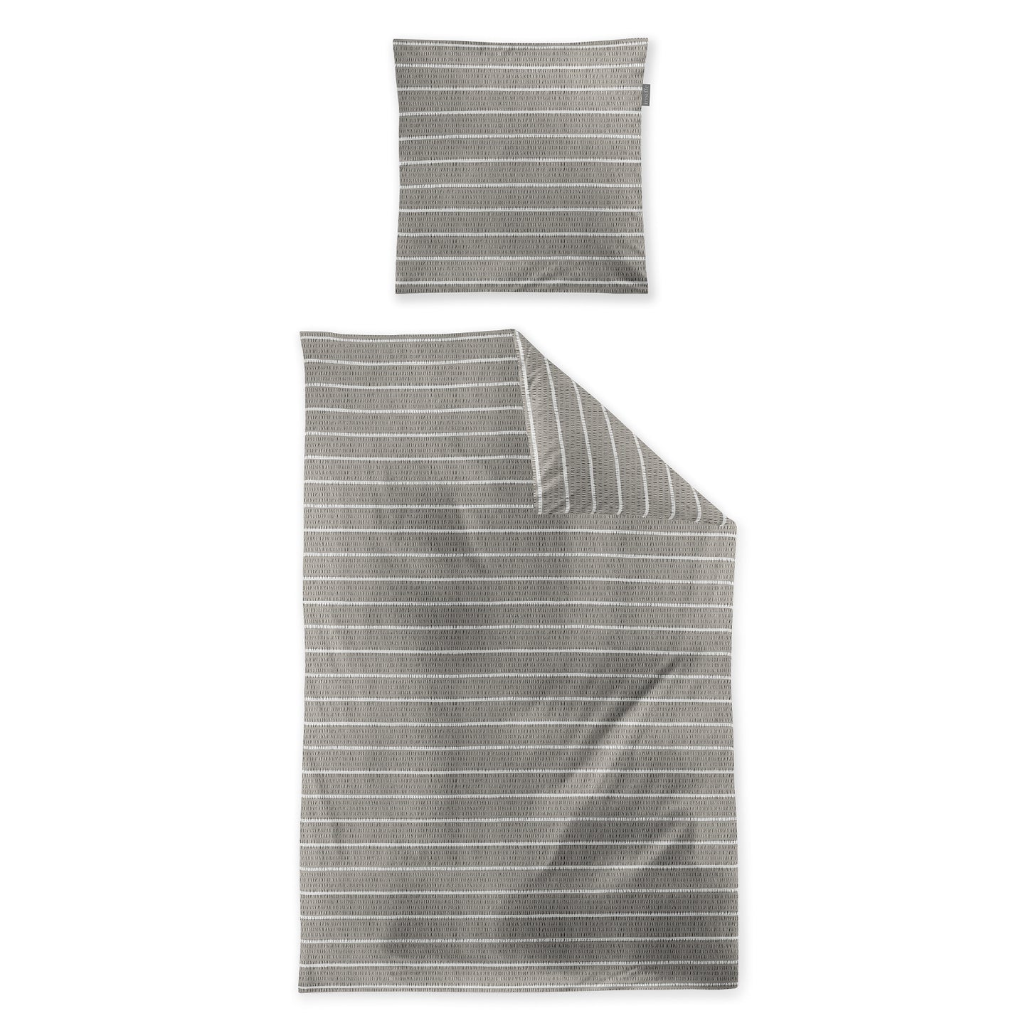 Irisette Seersucker Bettwäsche Easy 8548-80 Streifen natur 135x200