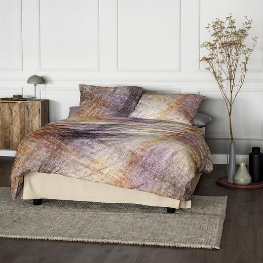 Bettwäsche Flausch Cotton Zobel Natur mit Streifenmuster 135 x 200 cm