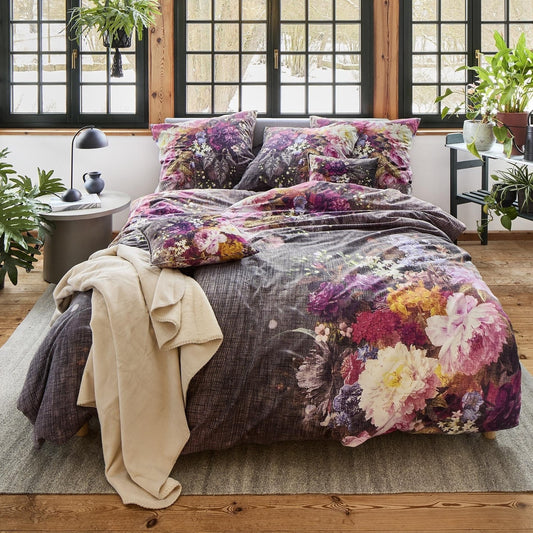 Bettwäsche Flausch Cotton Zobel Mehrfarbig mit Blumenmuster 135 x 200 cm