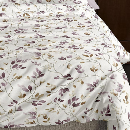 Irisette Mako Satin Bettwäsche Wave 8565-60 Sträucher Beige 135x200