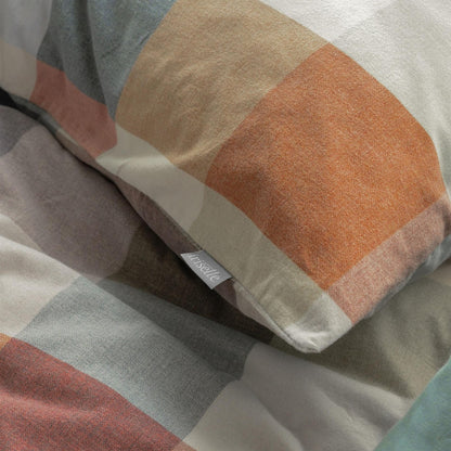 Bettwäsche Flausch Cotton Zobel Mehrfarbig mit Karomuster 135 x 200 cm