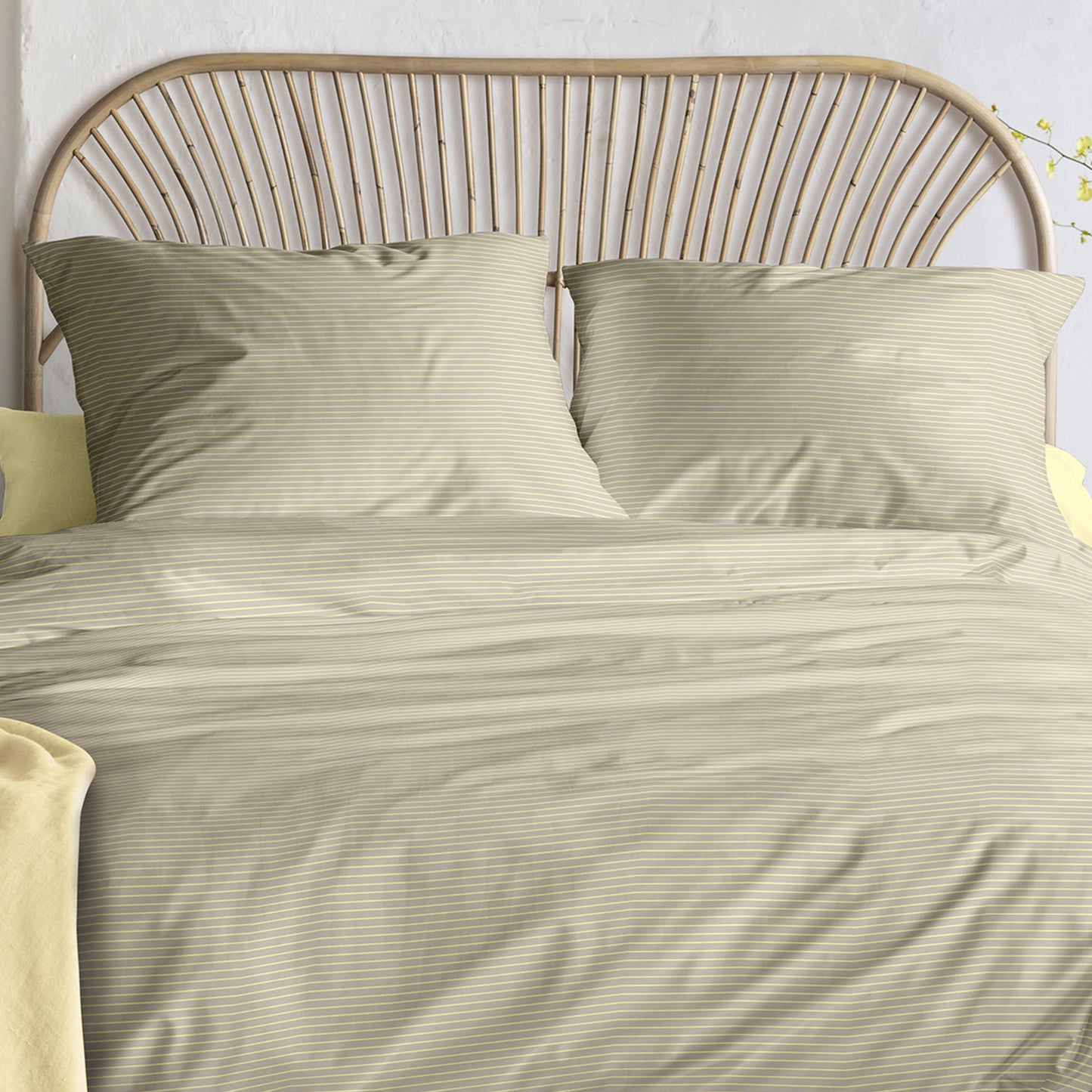 Irisette Mako Satin Bettwäsche Tokio 8607-40 Streifen Sand 135x200