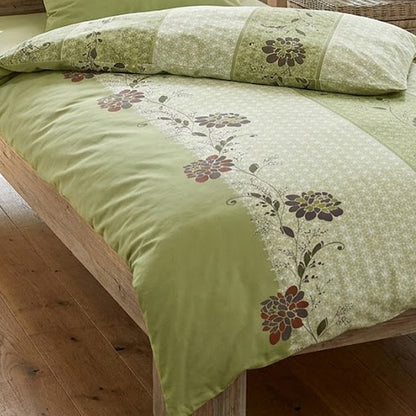 4 tlg Irisette Seersucker Bettwäsche Easy 8644-30 floral 135x200