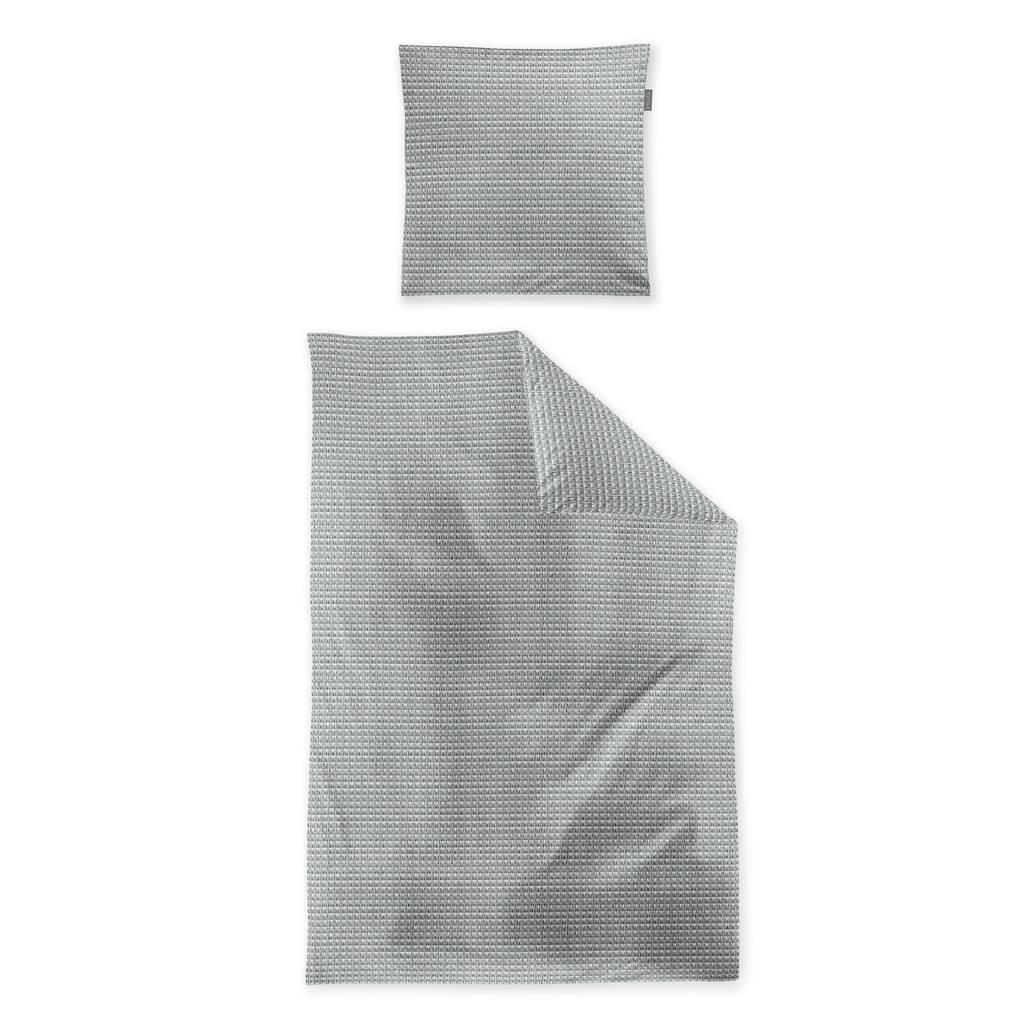 Irisette Seersucker Bettwäsche Easy 8659-30 Waffeloptik grün 135x200