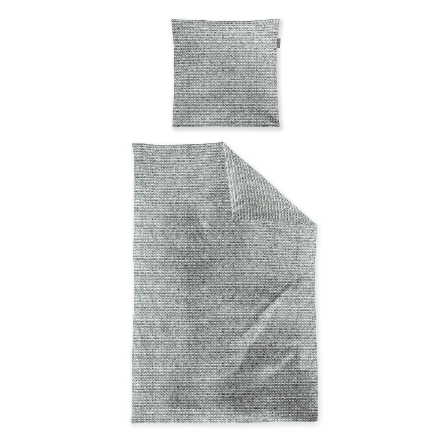 Irisette Seersucker Bettwäsche Easy 8659-30 Waffeloptik grün 135x200