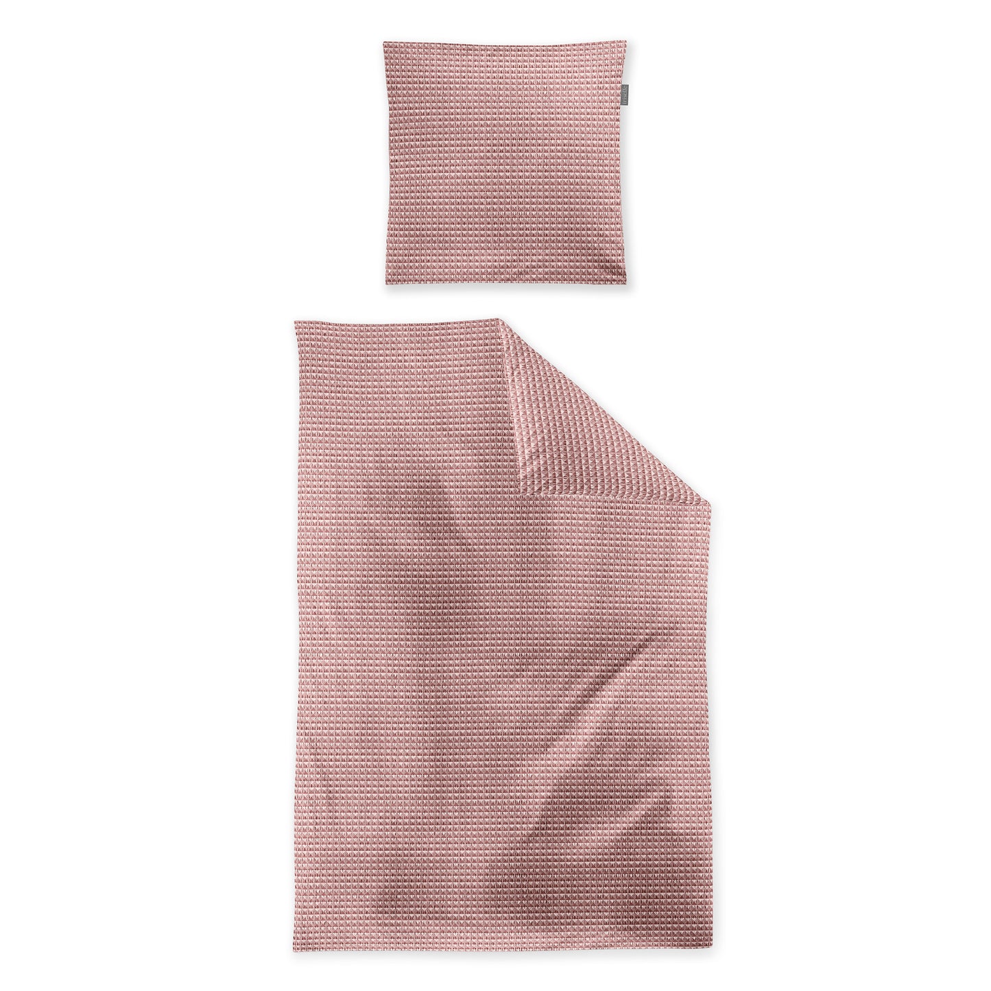 Irisette Seersucker Bettwäsche Easy 8659-60 Waffeloptik rot 135x200