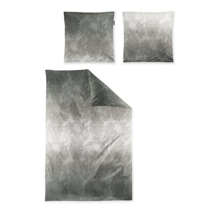 Irisette Biber Bettwäsche Koala 8661-30 Paisley Federn Grau 135x200