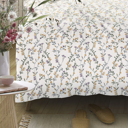 Irisette Seersucker Bettwäsche Easy 8665-40 Blumenwiese gelb 135x200