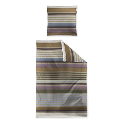 Irisette Mako Satin Bettwäsche Wave 8678-20 Streifen blau bunt 135x200